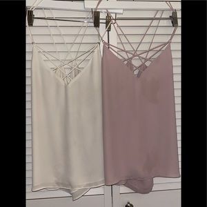 TWO express criss-cross cami’s